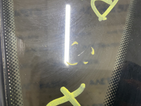 Window blind glass rear left VW Passat b7 12-15 USA chrome, scratches on chrome, scratches on glass