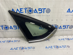 Window blind glass rear left Ford Fusion mk5 13-20 one chrome, scratches on chrome, scratch on glass