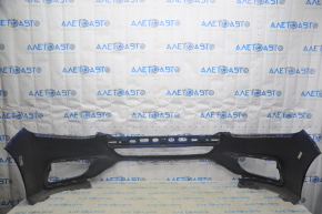 Front bumper bare Honda Insight 19-22 blue B-593M torn scratches dents crack