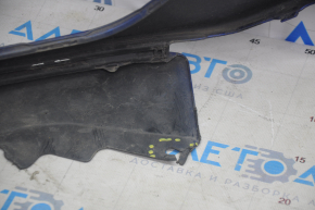 Front bumper bare Honda Insight 19-22 blue B-593M torn scratches dents crack