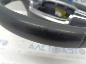 Steering wheel bare Volvo XC90 16-22 leather black, without heating and petals, scratches