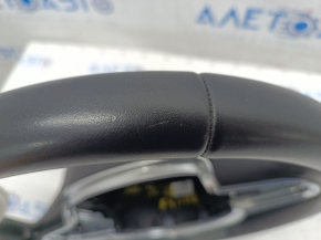 Steering wheel bare Volvo XC90 16-22 leather black, without heating and petals, scratches