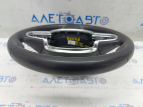 Steering wheel bare Volvo XC90 16-22 leather black, without heating and petals, scratches