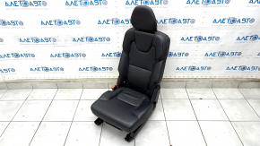 Rear seat left Volvo XC90 16-22 leather black for 3 rows, scratches, for dry cleaning