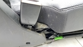 Rear seat left Volvo XC90 16-22 leather black for 3 rows, scratches, for dry cleaning