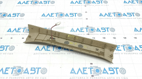 Door sill trim with backlight rear left Lexus RX300 RX330 RX350 RX400h 04-09 beige, with backlight, with chrome trim, worn