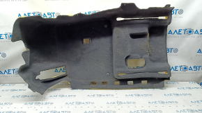 Floor covering front left Audi Q7 16- black, needs cleaning, tear, broken foam