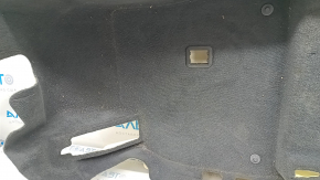 Floor covering front left Audi Q7 16- black, needs cleaning, tear, broken foam