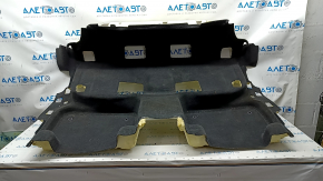 Rear floor covering Audi Q7 16- black, for dry cleaning, tear in the fastener