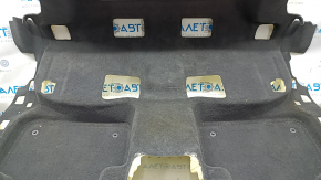 Rear floor covering Audi Q7 16- black, for dry cleaning, tear in the fastener