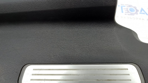 Door sill trim rear right inner Volvo XC90 16-22 with backlight, black, scratches