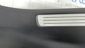Door sill trim rear left inner Volvo XC90 16-22 with backlight, black, scratches