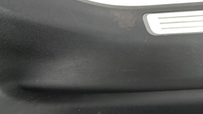 Door sill trim rear left inner Volvo XC90 16-22 with backlight, black, scratches