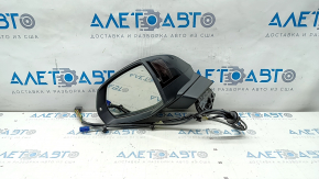 Side mirror left Audi Q7 16-19 15+4 pins, heated, auto folding, turn signal, auto dimming, camera, BSM, black