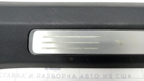 Door sill trim front left inner Volvo XC90 16-22 with backlight, black, scratches