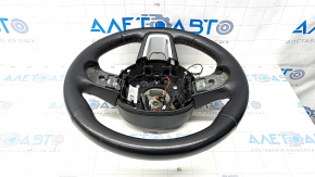 Naked steering wheel Jeep Renegade 15 - black leather, red stitching, worn