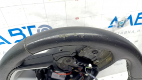 Naked steering wheel Jeep Renegade 15 - black leather, red stitching, worn