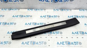 Door sill trim inner front right Lexus RX350 RX450h 16-22 black, with chrome trim, broken fastener