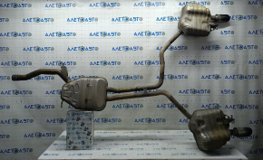 Exhaust line middle section with barrels Audi A6 C7 12-15 2.0T AWD