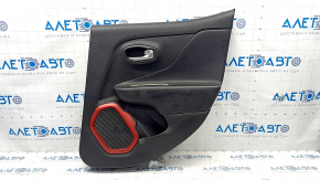 Door trim card rear right Jeep Renegade 15- TRH black leather, scratches