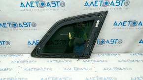 Window blind glass rear left Audi Q7 16- tinted, with molding black, paint peeling, scratch