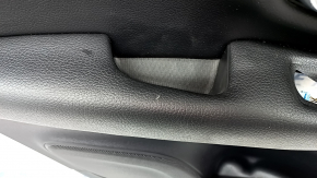 Door trim card rear left Volvo XC90 16-22 leather black, wood insert, without curtain, scratches, tears