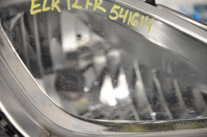 Fog lamp PTF right Hyundai Elantra UD 11-13 prerest, sand, fractures
