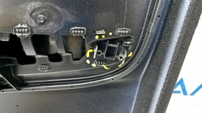 Door trim card front left Volvo XC90 16-22 leather black, wood insert, broken fastening, scratches