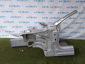 Front left quarter Tesla Model S 12-20 prerest AWD panel aluminum, silver