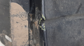 Front left fender liner Hyundai Elantra UD 11-13 pre-rest, broken