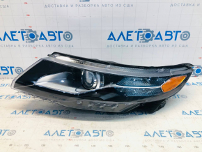 Headlight front left bare Chevrolet Volt 11-15 cracked fasteners, no fragment