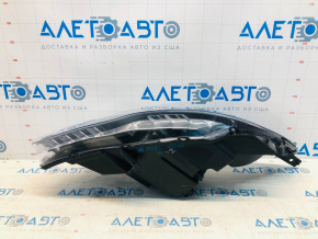 Headlight front left naked Chevrolet Volt 11-15 cracked housing, no fragment