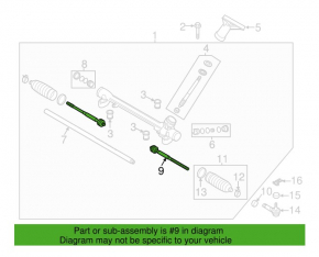 Steering rod right Mazda 3 14-18 BM