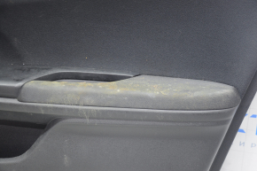 Door trim card front right Honda Insight 19-22 black, armrest and overlay cloth, scratches on overlay for dry cleaning