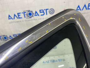 Window blind glass rear left Ford Fusion mk5 13-20 two chrome, scratch on chrome