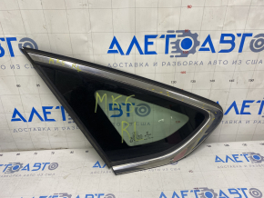 Window blind glass rear left Ford Fusion mk5 13-20 two chrome, scratch on chrome