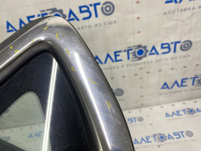 Window blind glass rear left Ford Fusion mk5 13-20 two chrome, scratch on chrome