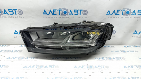 Front left headlight complete Audi Q7 16-19 LED, sand, varnish peeled off