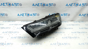 Front left headlight complete Audi Q7 16-19 LED, sand, varnish peeled off