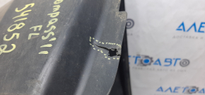 Front left fender liner Jeep Compass 11-16 missing fragment, torn