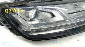 Front right headlight complete Audi Q7 16-19 LED, sand, varnish peeled off