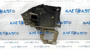 Bumper rear bare right fang Jeep Renegade 15- black