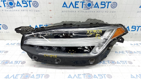 Front left headlight complete Volvo XC90 16-17 LED, bumps, scratches, broken guide
