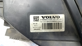 Front left headlight complete Volvo XC90 16-17 LED, bumps, scratches, broken guide