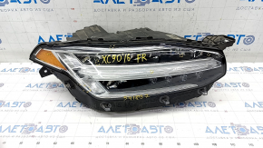 Front right headlight complete Volvo XC90 16-17 LED, bumps, scratches
