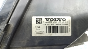 Front right headlight complete Volvo XC90 16-17 LED, bumps, scratches