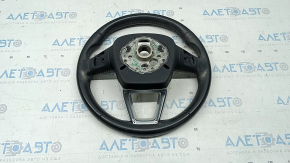 Naked steering wheel Audi Q7 16-19 leather black, bumpers