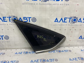 Window blind glass rear left Ford Fusion mk5 13-20 one chrome, scratches on chrome, scratch on glass