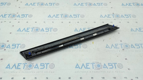 Left trunk door glass molding Audi Q7 16- black gloss