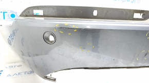 Rear bare bumper lower part Volvo XC90 16-22 for parking sensors, gray 714, dented, scratches